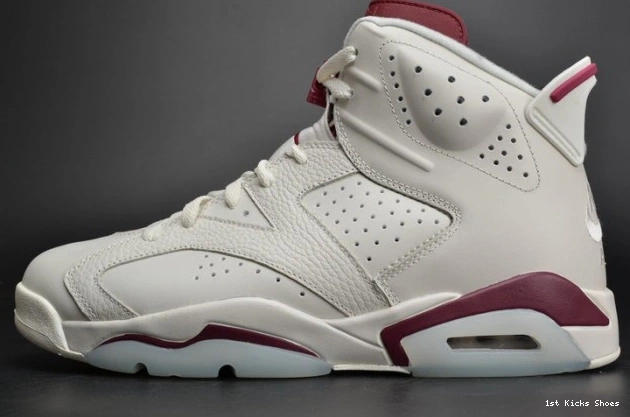 Maroon white Jordan 384664-116 Air 6 Retro 0811